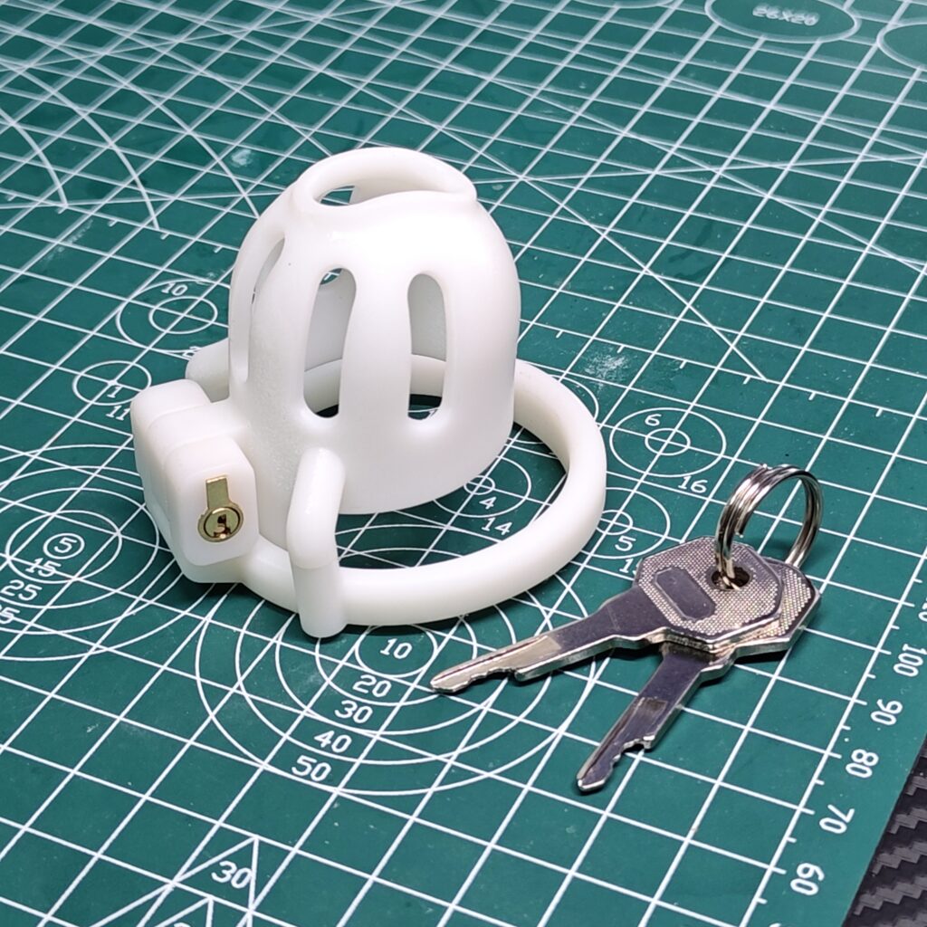 Male Chastity Cage [A1 First Light] – Custom Anti-Pullout Chastity Device with Secure Ring, Cock Cage